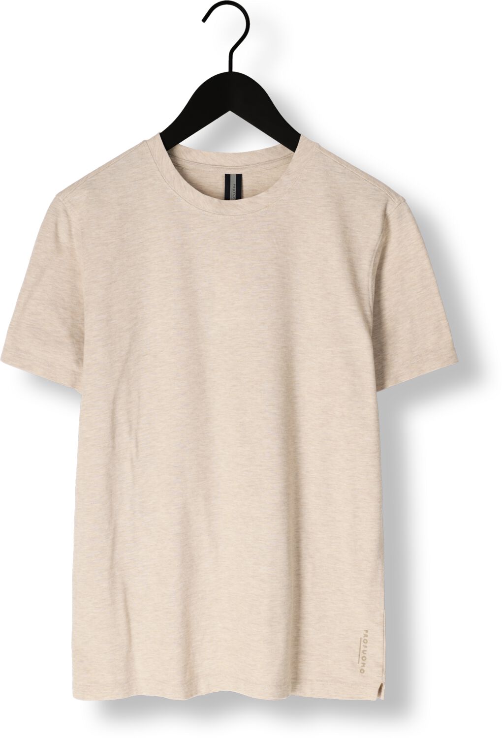 PROFUOMO Heren Polo's & T-shirts T-shirt Crew Neck Ss Beige