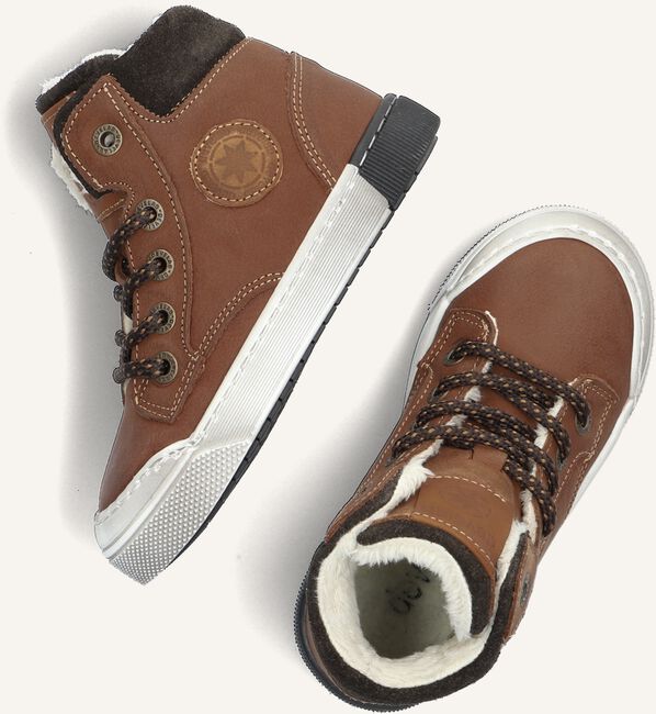 Cognac DEVELAB Hoge sneakers 46163 Cognac DEVELAB Hoge sneakers 46163 - large