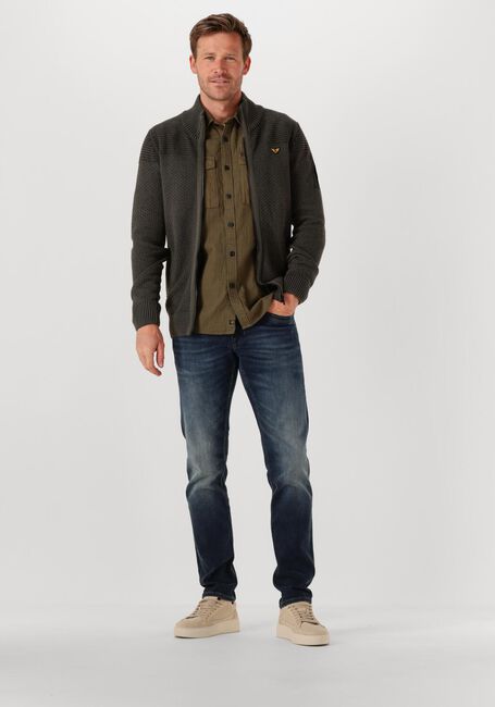 Donkergrijze PME LEGEND Trui COTTON STRUCTURE - large