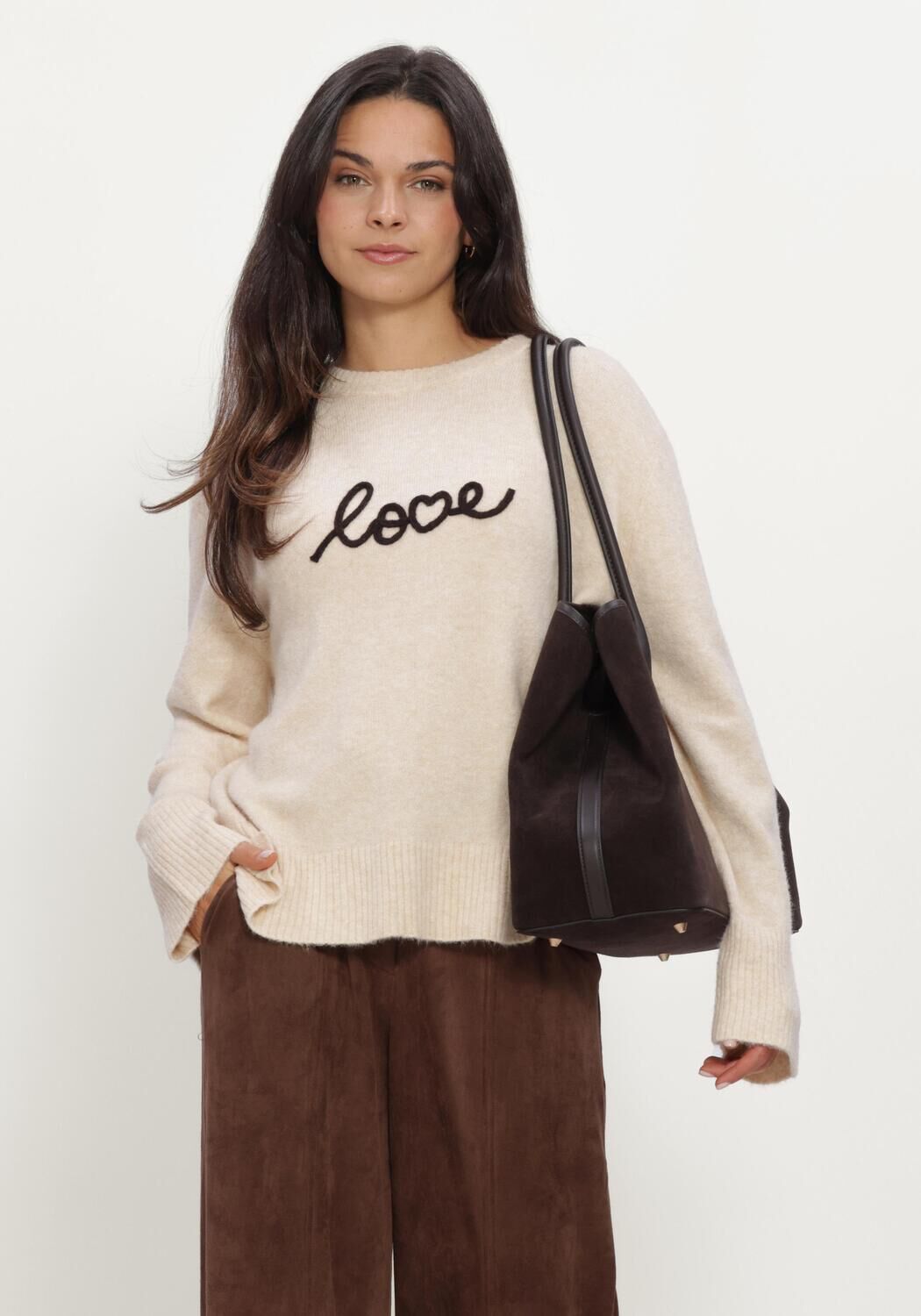 GRACE & MILA Dames Truien & Vesten Pullover Beige