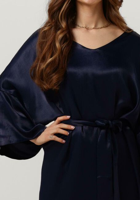 Donkerblauwe NOTRE-V Midi jurk NV-BELLE MIDI DRESS - large