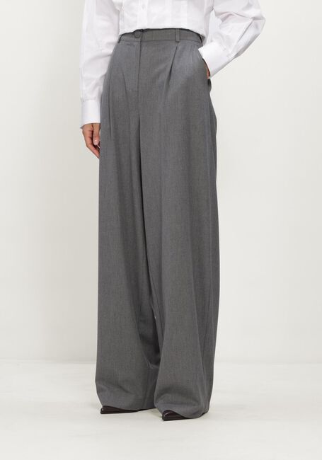 Grijze JANICE Broeken BROEK RECHTE WIJDE PIJP - large