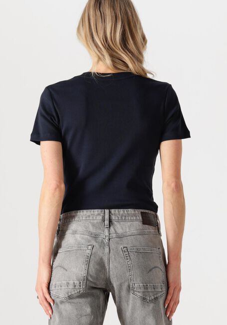 Donkerblauwe TOMMY HILFIGER T-shirt NEW SLIM CODY V-NK SS - large