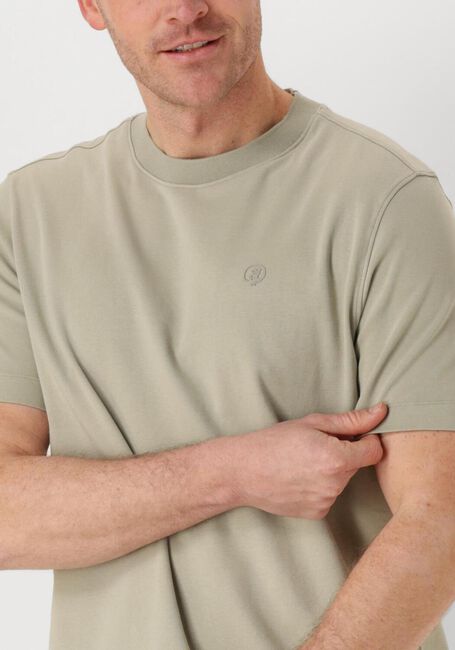Groene CAST IRON T-shirt SHORT SLEEVE R-NECK REGULAR FIT INTERLOCK - large