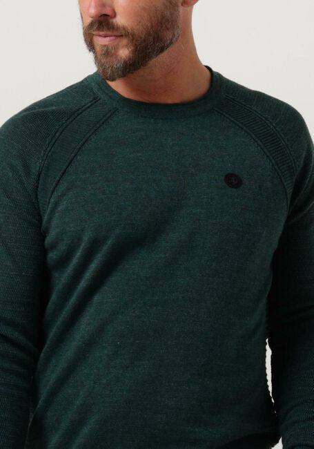 Groene CAST IRON Trui CREWNECK COTTON HEATHER PLATED CREWNECK - large