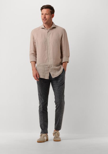 Beige PROFUOMO Casual overhemd SHIRT X-CUTAWAY SC LINNEN - large