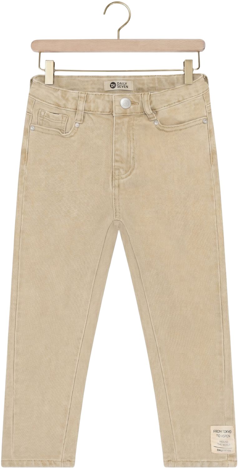 DAILY7 Jongens Jeans Relaxed Fit Washed Zand