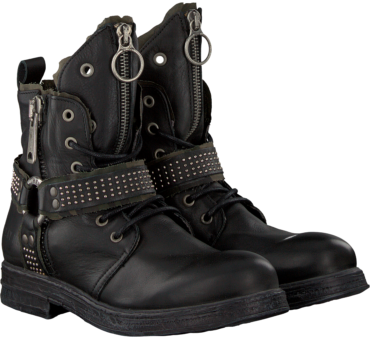 Zwarte REPLAY Biker boots RL260060L FAIRVIEW | Omoda Zwarte REPLAY Biker boots RL260060L FAIRVIEW | Omoda