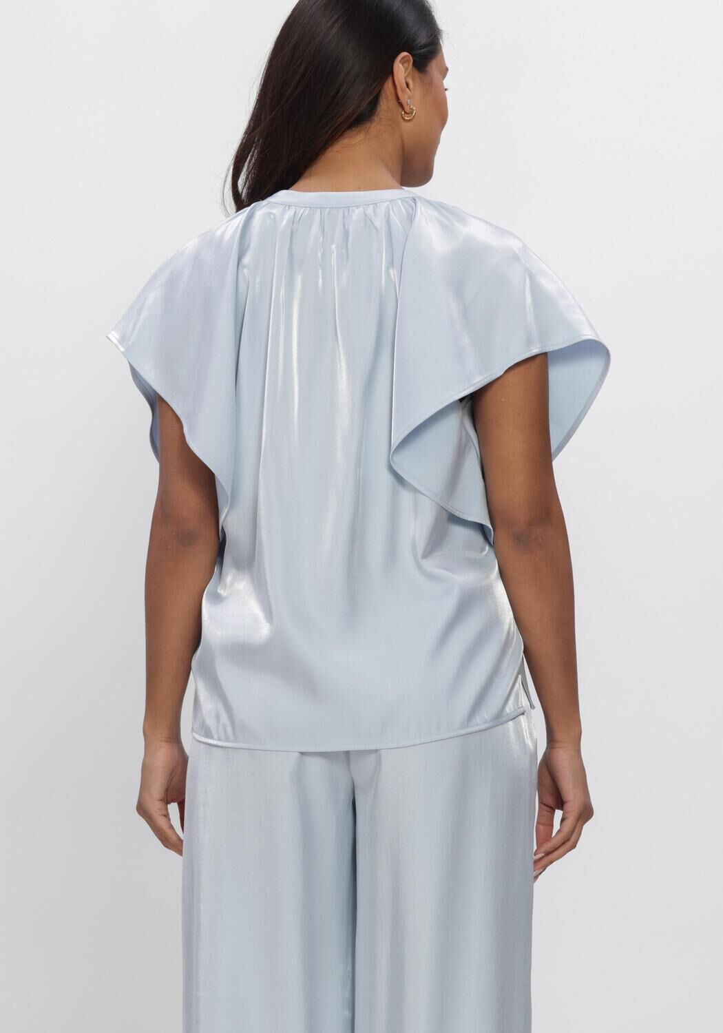 Blauwe NUKUS Top TAYLOR TOP SHINY - large