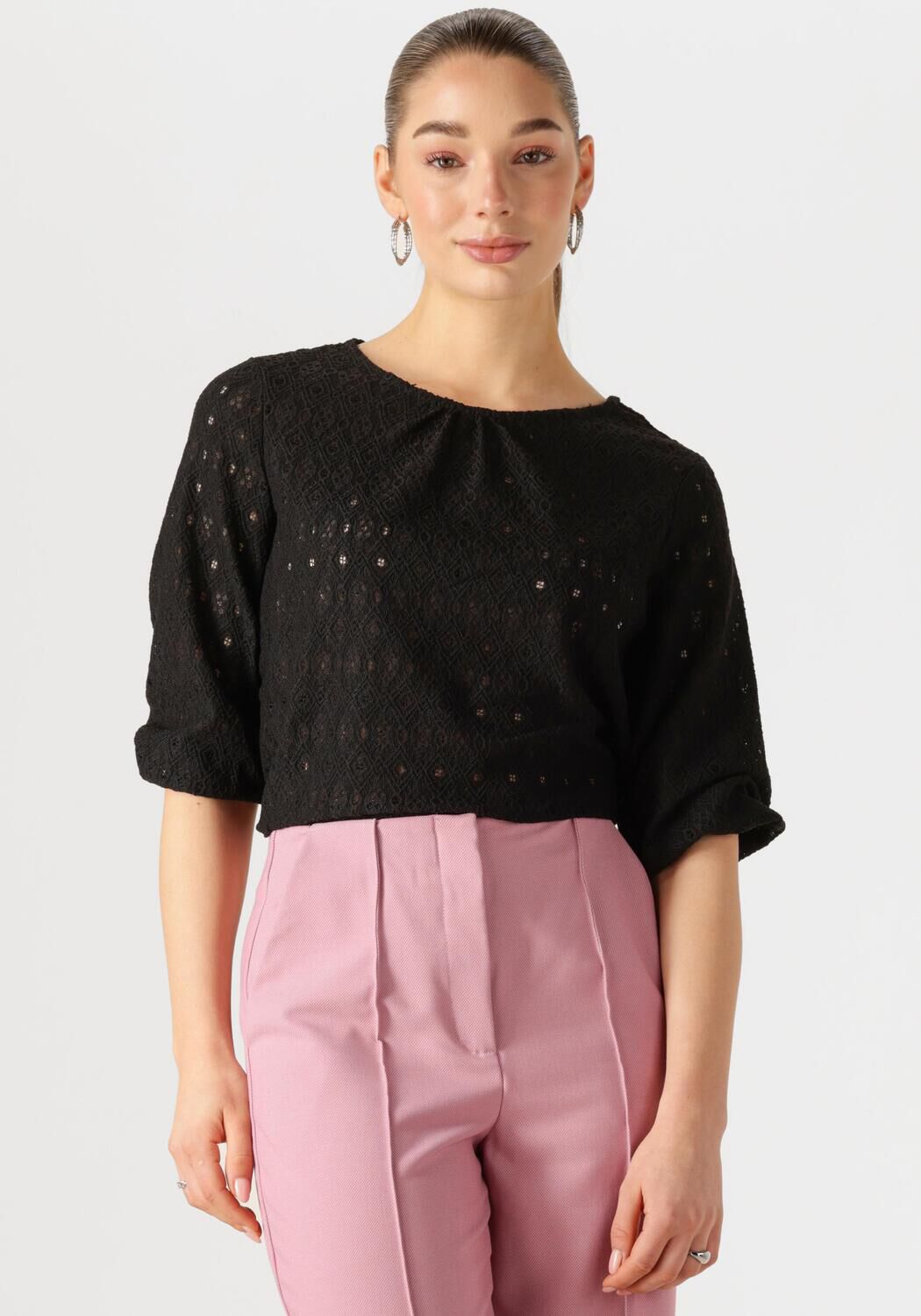 OBJECT Dames Blouses Objlaila 3 4 Re Top Zwart