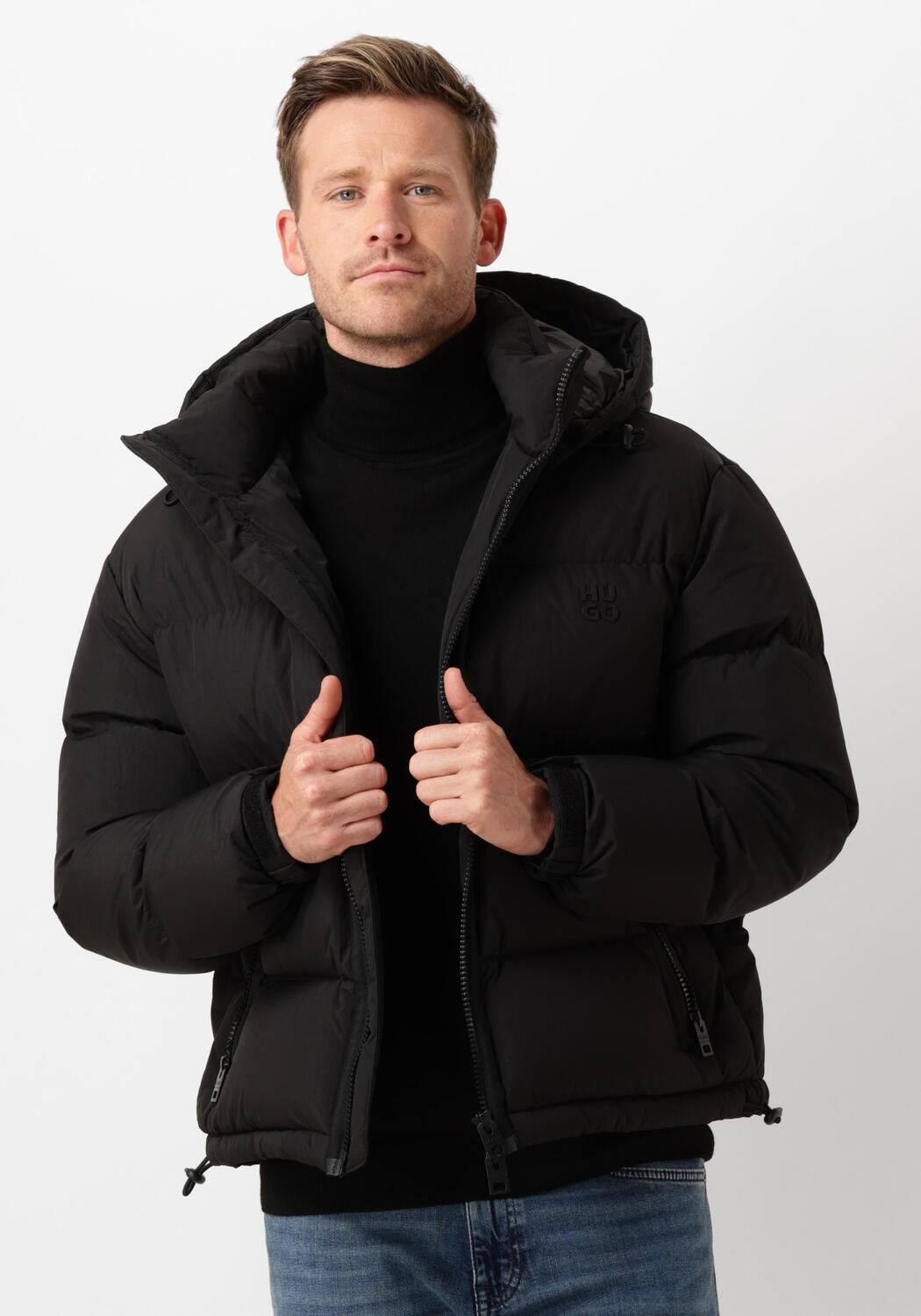 HUGO Donsjack met capuchon model 'Bironto'