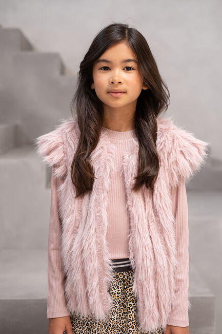 Roze LIKE FLO Tops & T-shirts EEF RIB COL - large