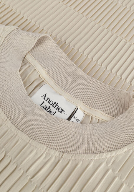 Beige ANOTHER LABEL T-shirt JERSEY PLEATED - large