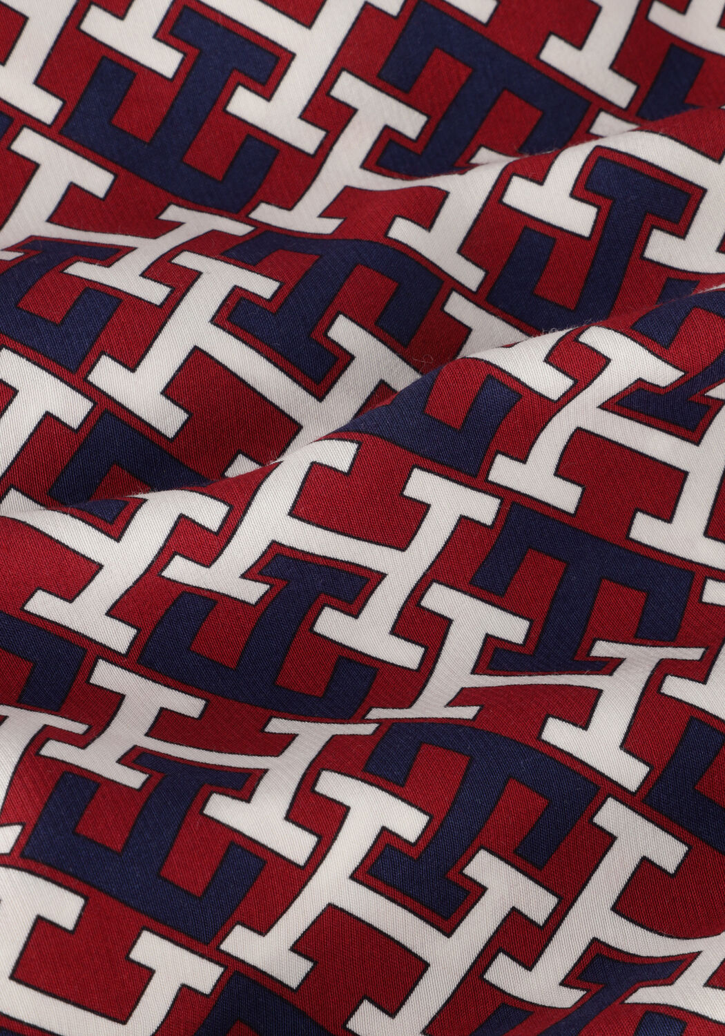 Rode TOMMY HILFIGER Midi jurk VIS MONOGRAM MIDI SHIRT DRESS LS - large