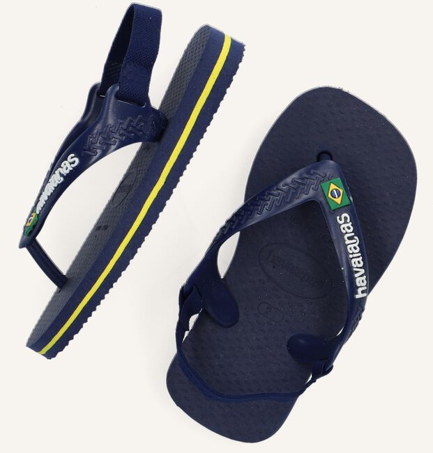 Blauwe HAVAIANAS Teenslippers BABY BRASIL LOGO II Blauwe HAVAIANAS Teenslippers BABY BRASIL LOGO II - large