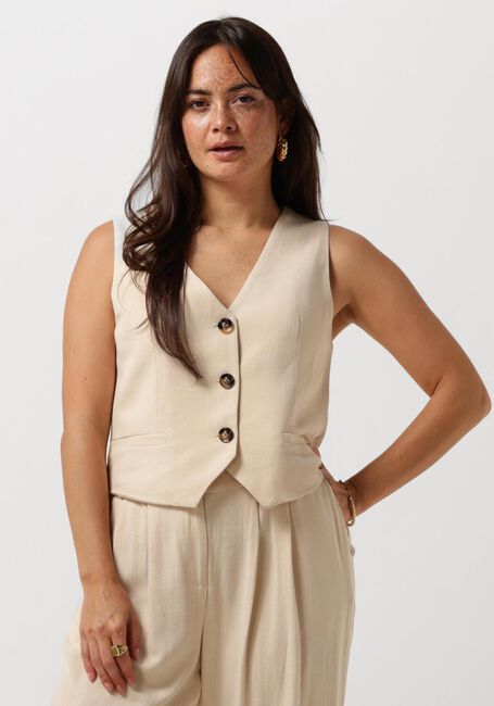 Beige YDENCE Gilet GILET DIANNE - large