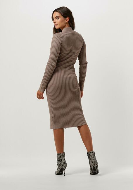 Taupe GUESS Midi jurk LS CECILE BODYCON SWTR - large