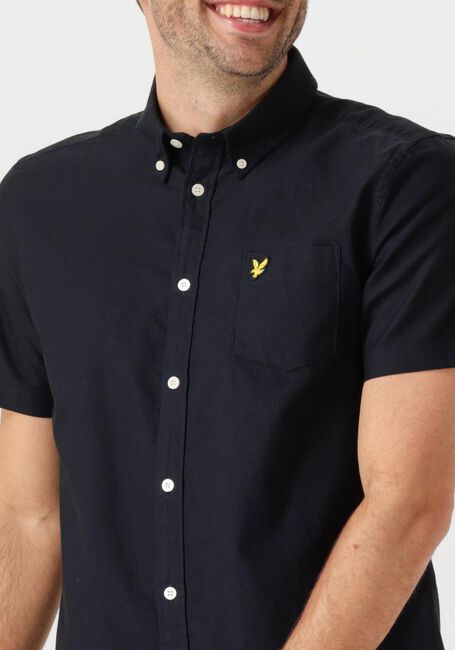 Zwarte LYLE & SCOTT Casual overhemd SHORT SLEEVE OXFORD SHIRT - large