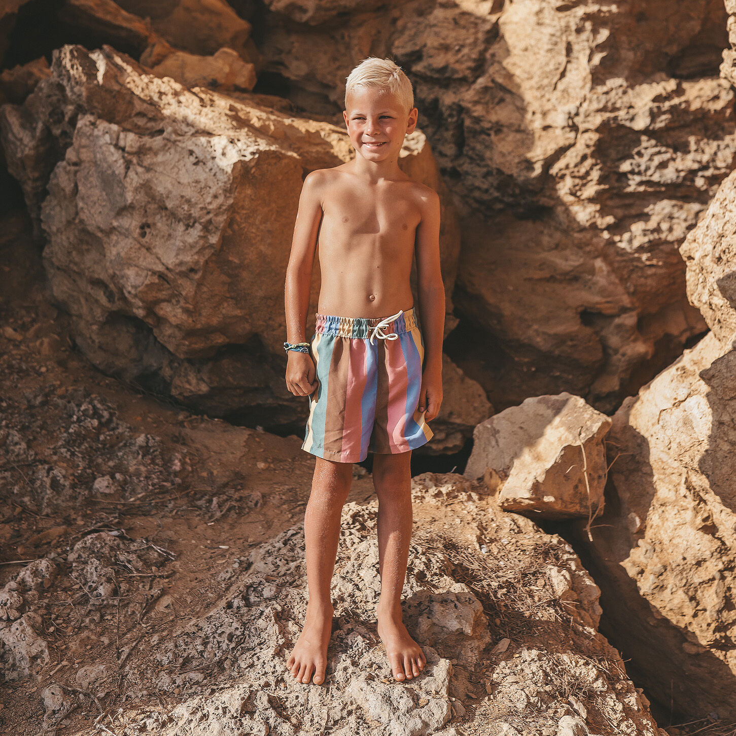 Multi SALTED STORIES Zwembroeken MULTI STRIPE SWIM SHORT - large