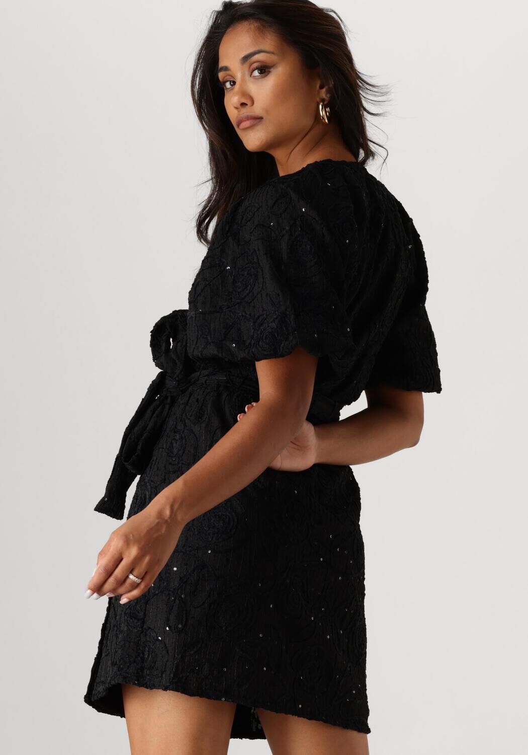 OBJECT Dames Jurken Objfara Re 2 4 Wrap Dress Zwart