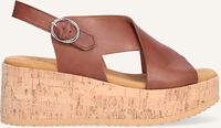 Cognac VIA VAI Platte sandalen SISSEL RAISE - medium