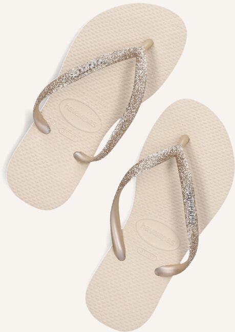 Beige HAVAIANAS Teenslippers KIDS SLIM GLITTER II Beige HAVAIANAS Teenslippers KIDS SLIM GLITTER II - large