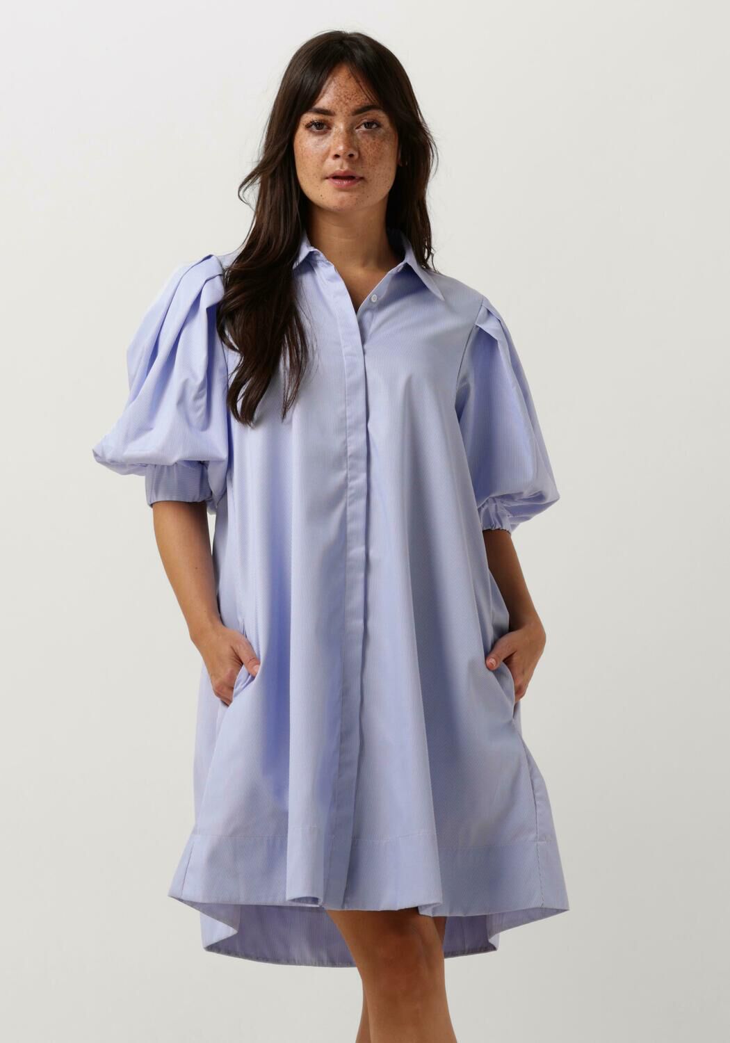 Overhemdjurk blauw wit gestreept online