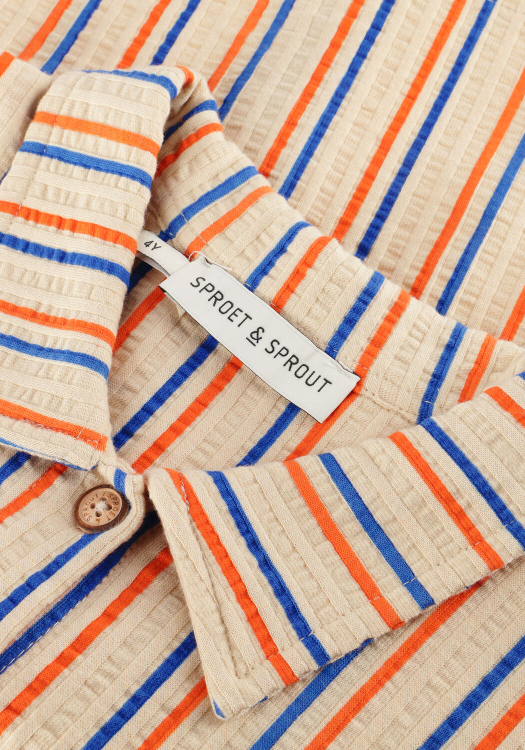 Creme Sproet & Sprout Polo LOOSE SHIRT SMALL STRIPES - large