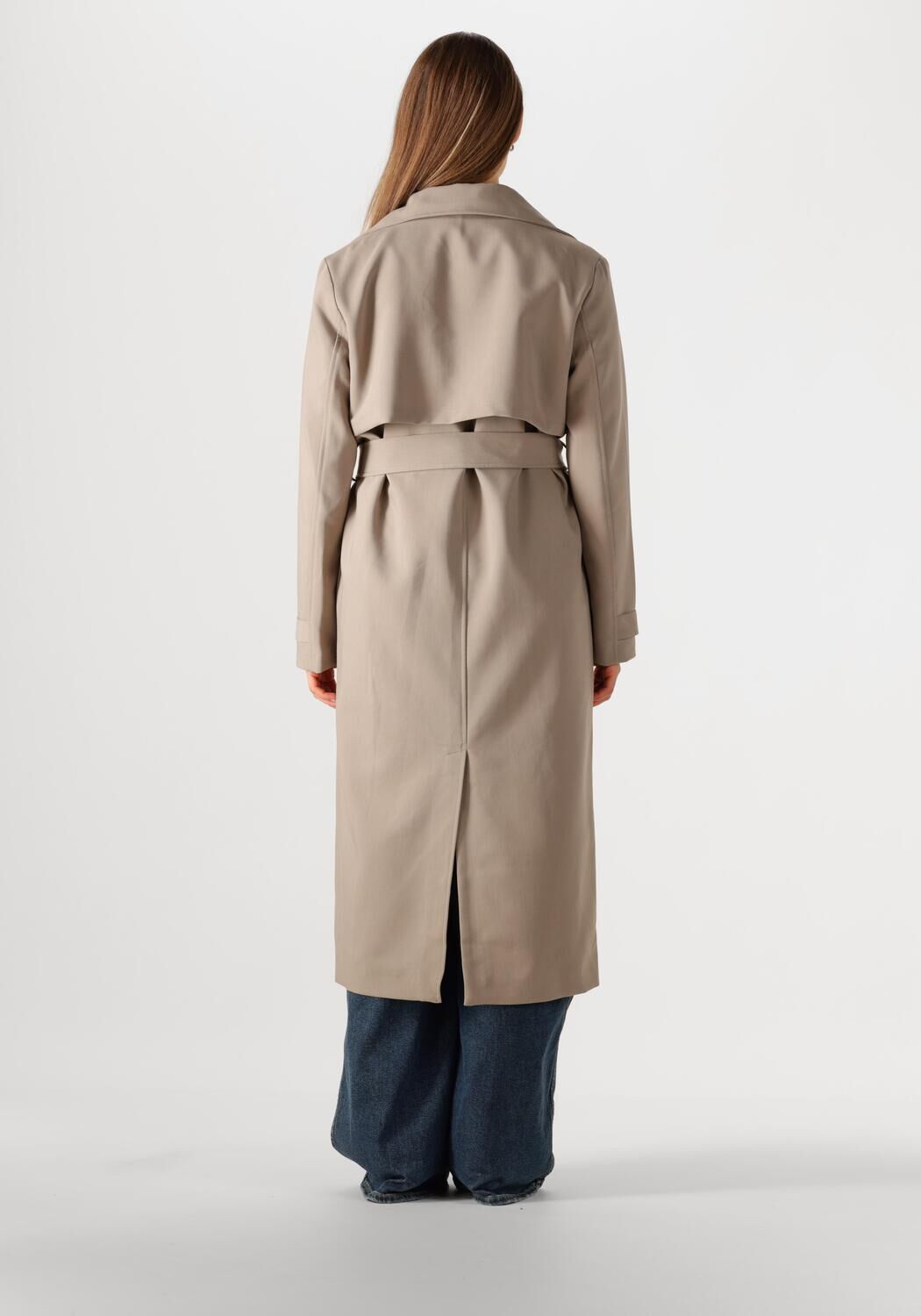 NOTRE-V Dames Jassen Nv-fae Long Coat Bruin