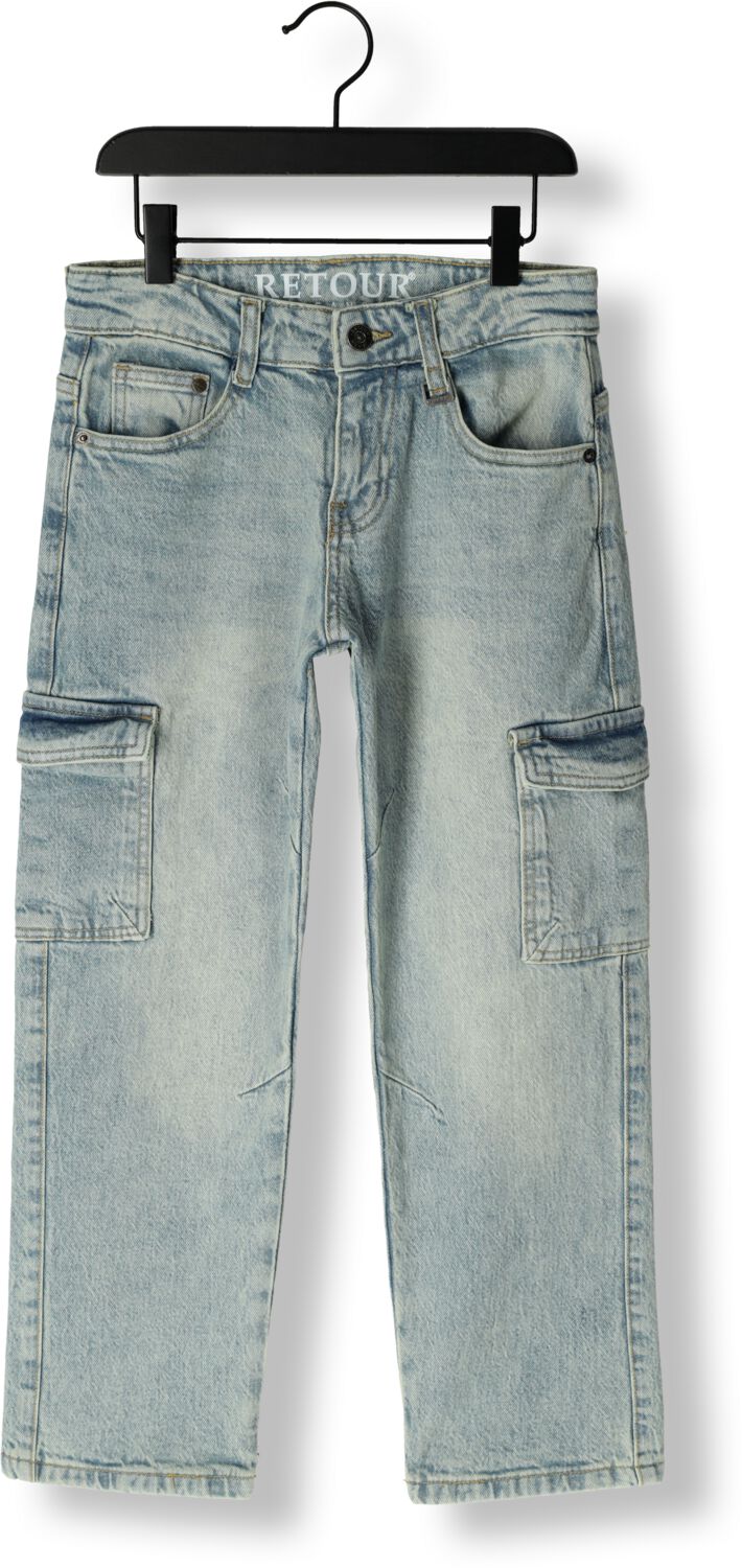 Retour Jeans relaxed loose fit jeans light blue denim