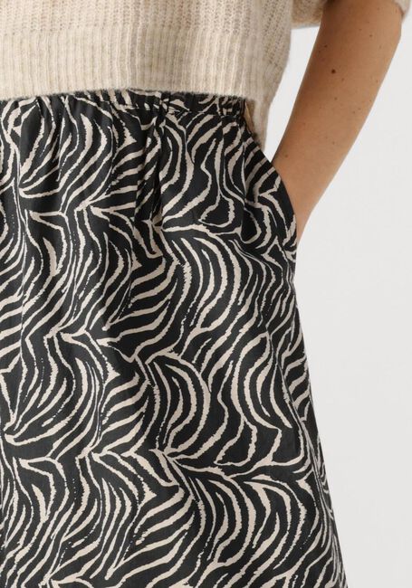 Zwarte NEO NOIR Midirok YARA ZEBRA LONG SKIRT - large