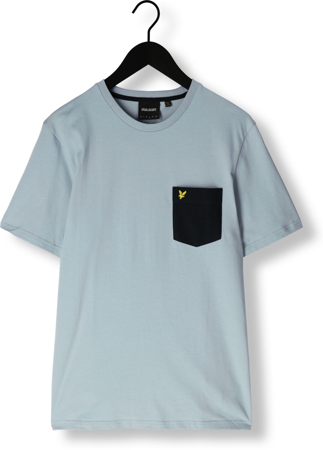 LYLE & SCOTT Heren Polo's & T-shirts Contrast Pocket T-shirt Blauw