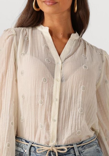 Gebroken wit NUKUS Blouses ROSAN BLOUSE EMBROIDERY - large