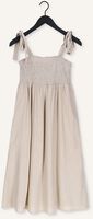 Beige OBJECT Midi jurk NELA S/L DRESS Beige OBJECT Midi jurk NELA S/L DRESS - medium