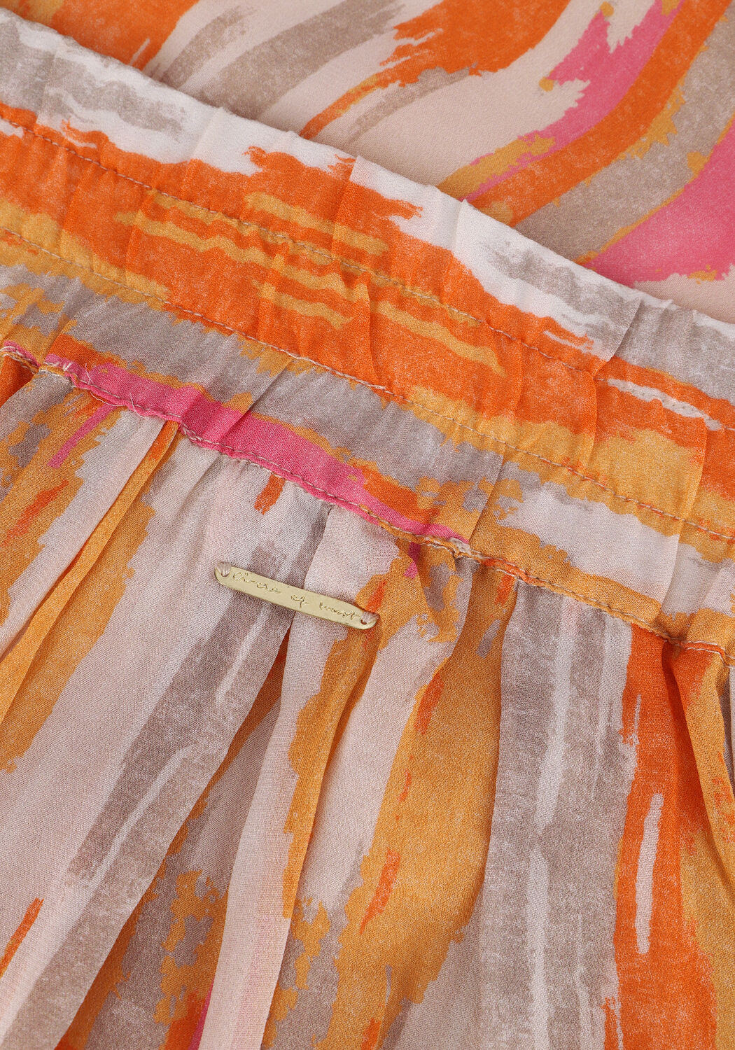 Oranje CIRCLE OF TRUST Maxirok MALOU SKIRT - large