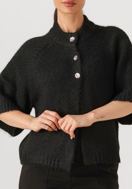 NEO NOIR BENUTA FLUFFY KNIT CARDIGAN - large