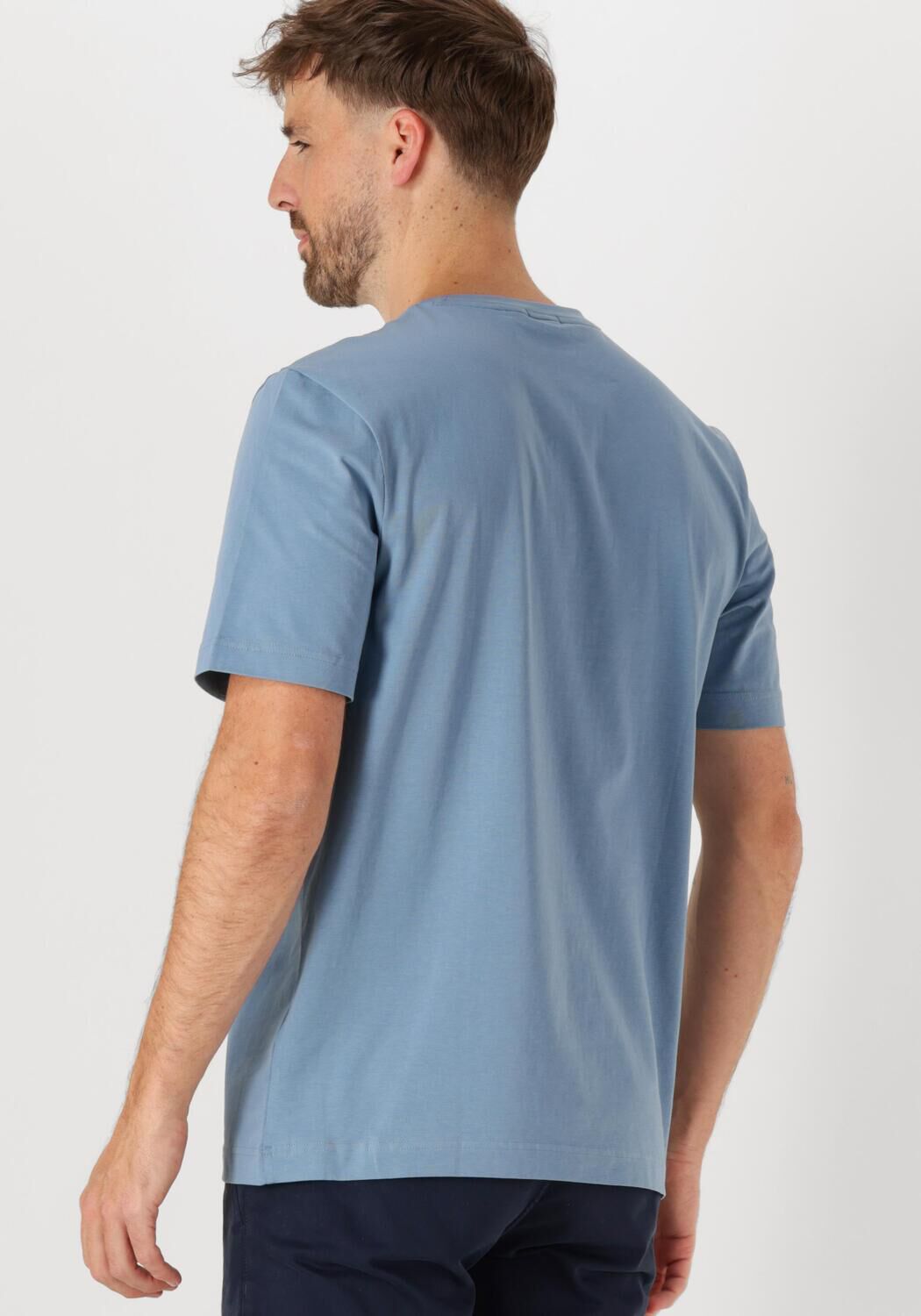BOSS ORANGE Heren Polo's & T-shirts Tchup 10242929 01 Lichtblauw