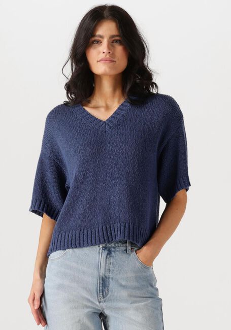 Donkerblauwe MSCH COPENHAGEN Trui MSCHHANNALIE 2 4 V PULLOVER - large
