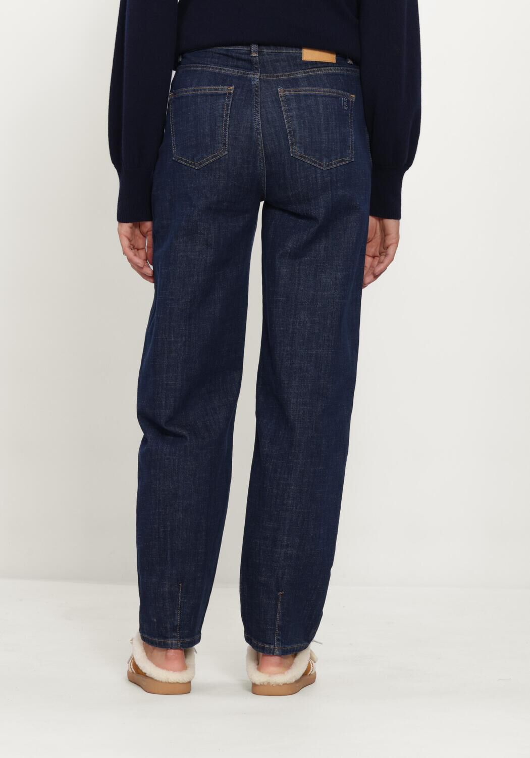Donkerblauwe MY ESSENTIAL WARDROBE Broeken MWLUCY 187 HIGH BARREL - large