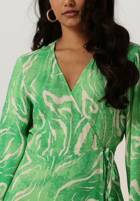 Groene SELECTED FEMME Mini jurk SLFFIOLA WRAP DRESS - large