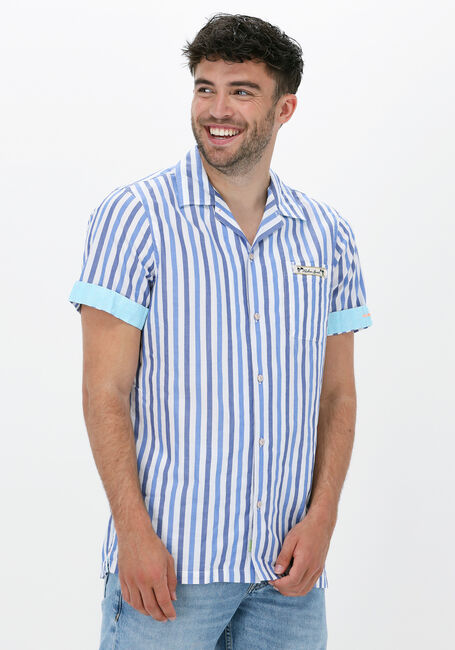 Blauwe SCOTCH & SODA Casual overhemd LIGHTWEIGHT STRUCTURED SHORTSLEEVE SHIRT IN ORGANIC COTTON - large