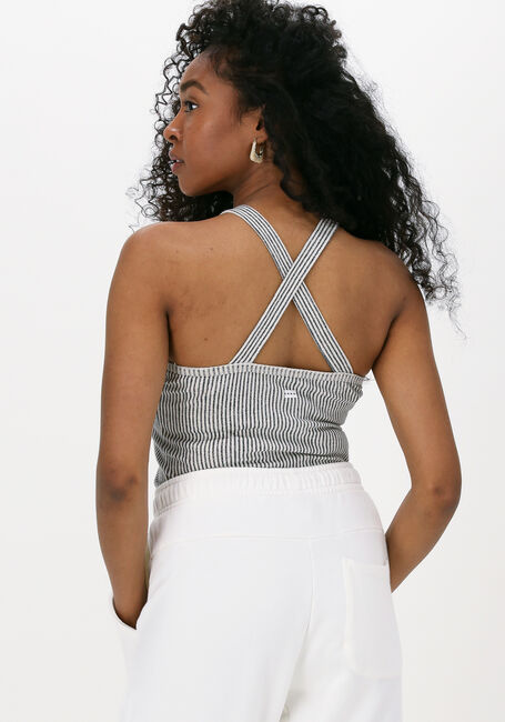 Gebroken wit 10DAYS Top WRAPPER DENIM STRIPE - large