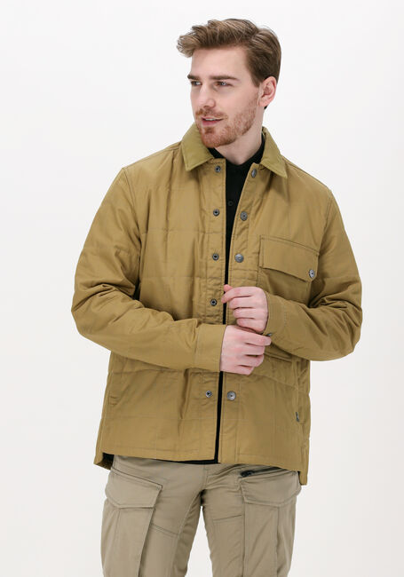 Camel G-STAR RAW Gewatteerde jas POSTINO QUILTED OVERSHIRT - large