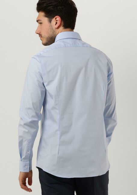 Lichtblauwe CALVIN KLEIN Klassiek overhemd POPLIN STRETCH SLIM SHIRT - large