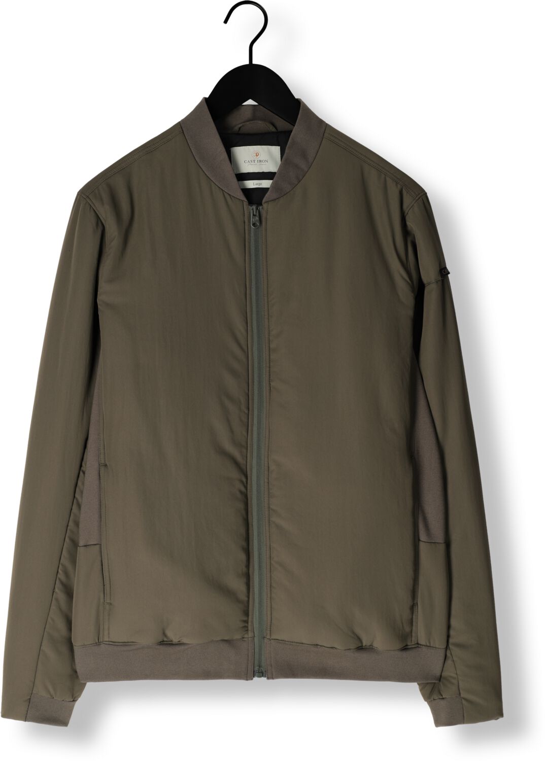 CAST IRON Heren Jassen Bomber Jacket Throttle Barker Groen