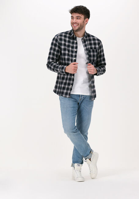 Donkerblauwe SELECTED MEN Casual overhemd SLHSLIMARDEE SHIRT LS CHECK M - large