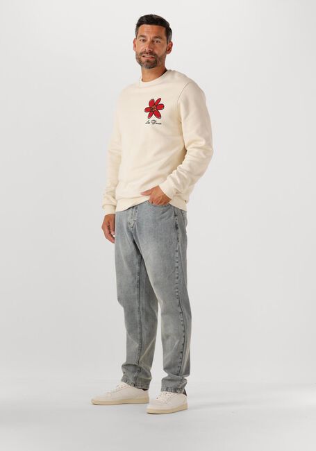 Gebroken wit LES DEUX Sweater FLOWER BASKET SWEATSHIRT - large