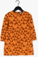 Oranje CARLIJNQ Mini jurk HEARTS - SKATERDRESS - medium
