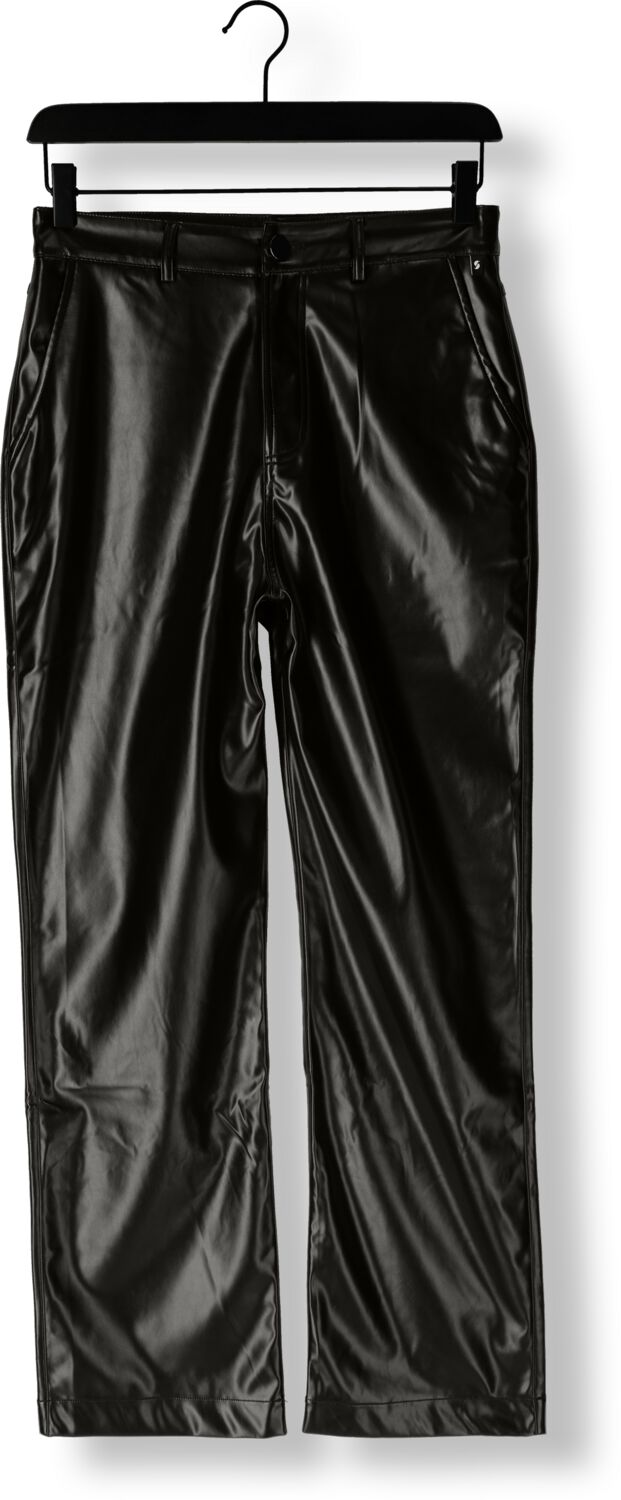 SIMPLE Dames Broeken Jer-poly-pu-23-1.1 Zwart