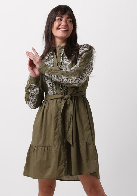 Groene Y.A.S. Mini jurk YASMURIS LS SHIRT DRESS S. - large